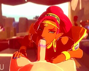 Urbosa sucking and fucking intensely