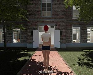 Best Friend's Dad Fucks Caroline's Shaved Pussy