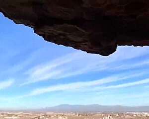 giving a blowjob in a public cave