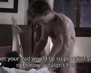 step sister opens legs for step brother