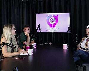 Glamour teen lexi mallet in sheer red lingerie enjoys gangbang reverse