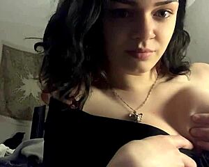 horny hot girl showing sexy big boobs and tits 😘
