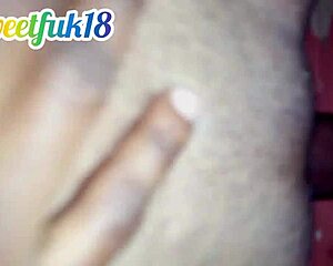 Sweetfuk18 creamy pussy gets filled outdoors in hardcore reality creampie