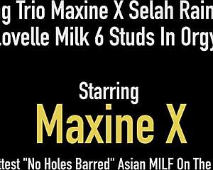 Cheating trio maxine x selah rain and xaya lovelle milk six studs in a wild orgy