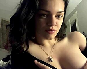 horny hot girl showing sexy big boobs and tits 😘