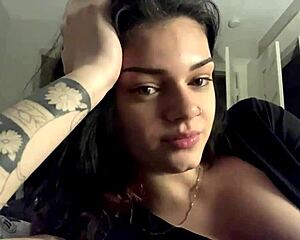 horny hot girl showing sexy big boobs and tits 😘