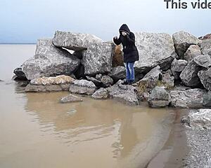 milf pisses outdoors in hairy pussy compilation