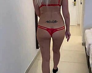 Lisa Flashes On Balcony