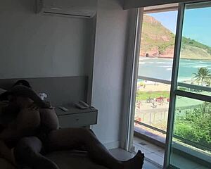 woke up the tourist with oral and hard cock pounding