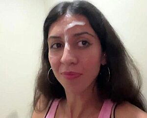 cumwalk in public supermarket with facial blowjob fetish outdoors 😏