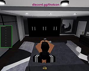 Roblox baddie turned into cum slut after rough doggystyle fucking