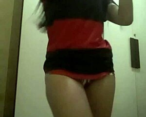 pimentinha dany strips down in a hot striptease.