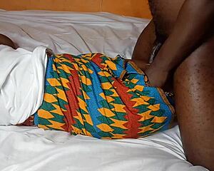 African student and teacher enjoying themselves