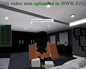 Roblox baddie turned into cum slut after rough doggystyle fucking