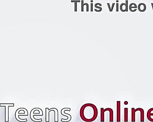 British teen eagerly performs sloppy blowjob and tit wank with deepthroat action