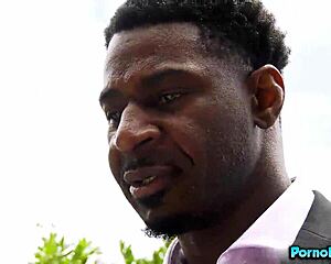 Blonde milf Sophia West disturbs peace with outdoor fucking