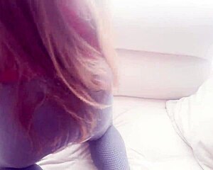 The latina stepmother newly married plays the domestic employee role with her stepson in a homemade usa scene