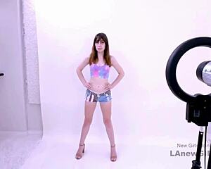 Gorgeous shy model gets fucked in a modeling audition