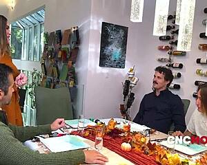 Intense Freeuse Family Wanksgiving With Rough Fucking And Group Sex In Every Position.