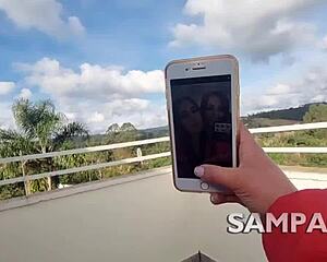 Ninfeta natty hot menage with anal fucks morena's ass and friend swallows cum