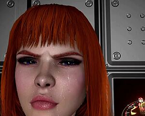 Xenogears elhaym undergoes thorough body inspection by muscular bodybuilder!