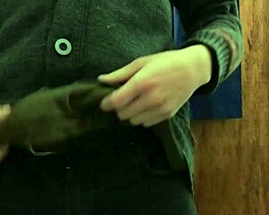 i strip half-naked in the works bathroom for a private moment