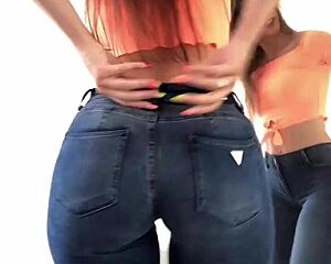 leggings or jeans on horny asses in outdoor public spots