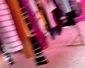 Big Assed Woman Walks Through Mexican Market