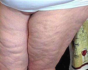 Big ass busty milf flashing pussy in office? no panties!