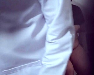 indian doctor using lady patient