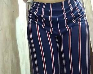 Indian girl Riya Thakur bathing for her boyfriend's video.