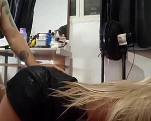 Stepdaughter Caught Masturbating, Punished with Sex Toy! 😱