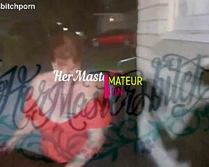 Brazen Kiwi Trashy Bitch Pissed On in Plain View on Sidewalk as Motorist Yells Out