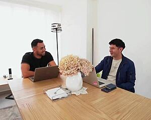 horny milf has a hot threesome with two college students