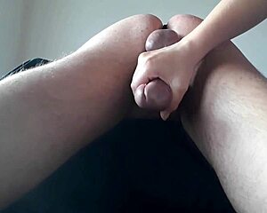 milking my cock with a massage