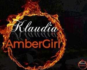 klaudiaambergirl masturbates softly outdoors with natural big tits