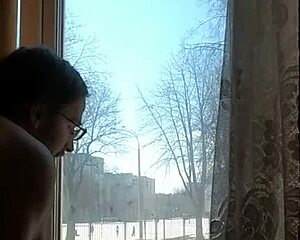 Helga Bosk, let's have risky sex by the window while people walk by, she said