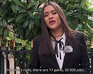 Stunning Slut Alice Axx with Hairy Pussy Comes to Paris for Deep Sodomy