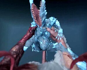 Succubus Frost Onoskelis Engages in Monster Sex Scenes During Game