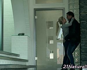 This smalltit European beauty is cockriding so nicely! 😍