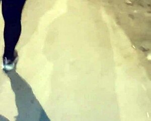 Mature big ass in see-through leggings!