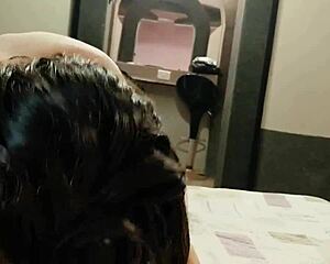 sucking his dick after the shower, subtle and teasing