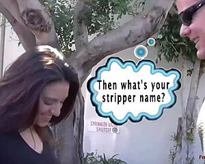 porsha's giving her all with small tits in a moving car