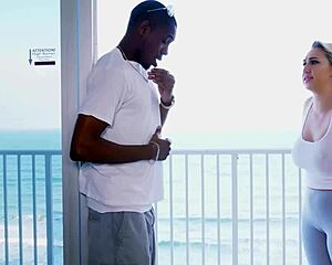 Nina Kayy bounces on big cock