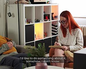 My Redhead Psychologist Takes Cock in Hot Session