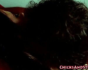 brunette cutie spunk soak by hunk