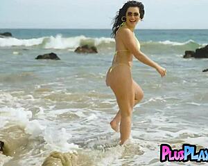 Fake Big Tits Milf Latina Model Cj Sparxx Poses Hot In Sexy Bikini Outdoors