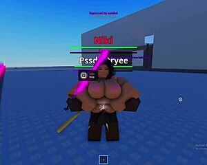 Follando a putas al azar en un cumbat game roblox condo