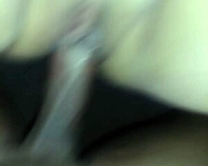 Big Black Cock Stroking Pretty Ebony Pussy.