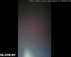 Nadejda Kravchenko chatting with a friend on webcam